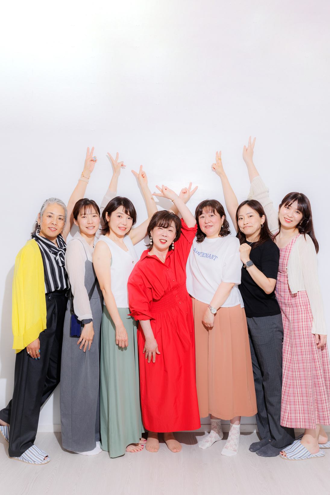 スタイリング・ヘアメイクを終えた参加者たち
