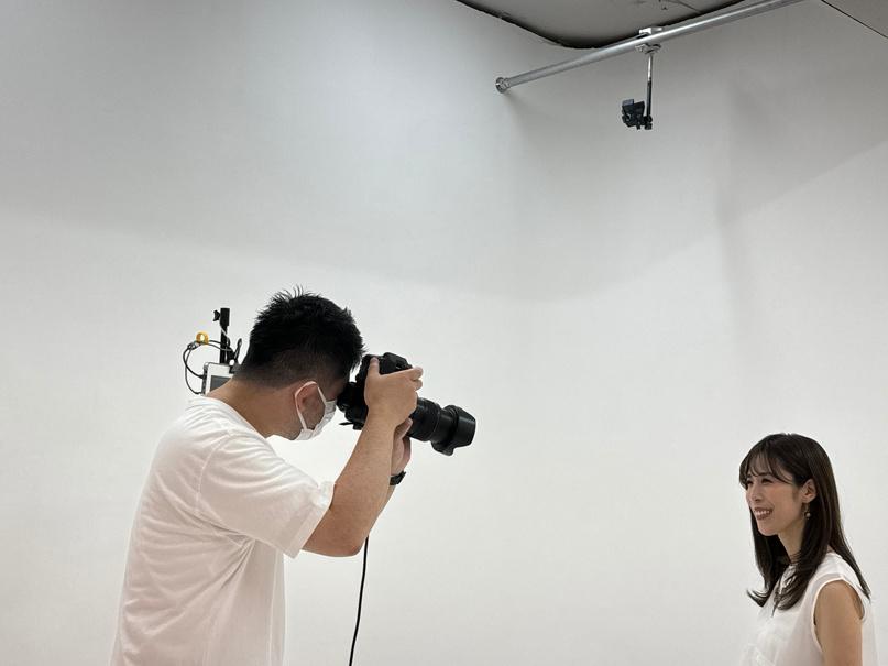 スタジオでの撮影の様子